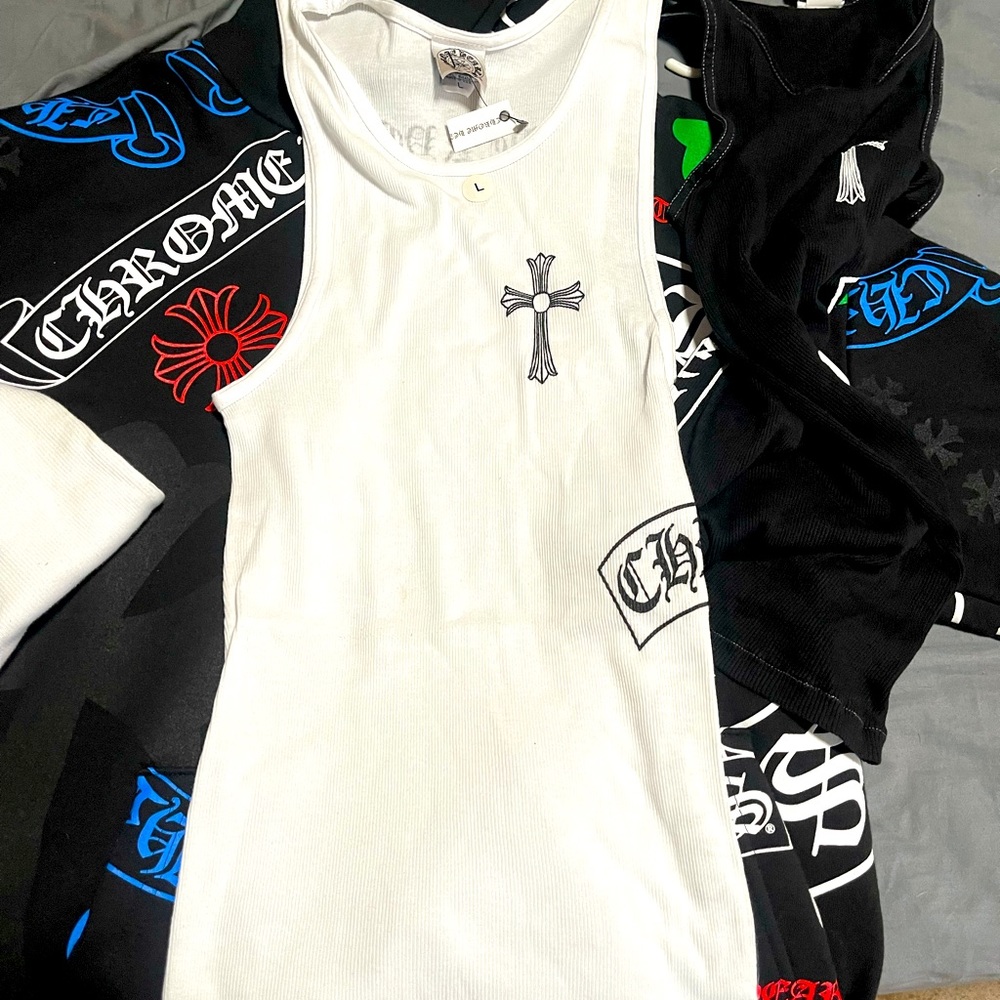 CHROME HEARTS TANK TOP SIZE (LARGE)